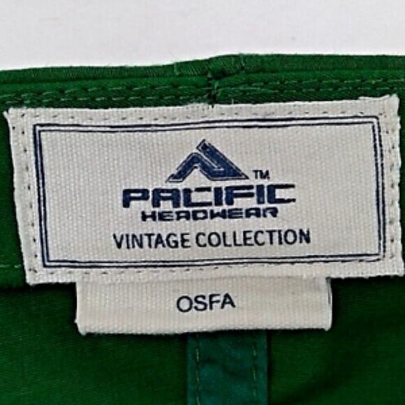 Pacific Headwear Green "Irish" Fitted Hat/Cap Shamrock Tricolour Ireland OSFA - Picture 8 of 8